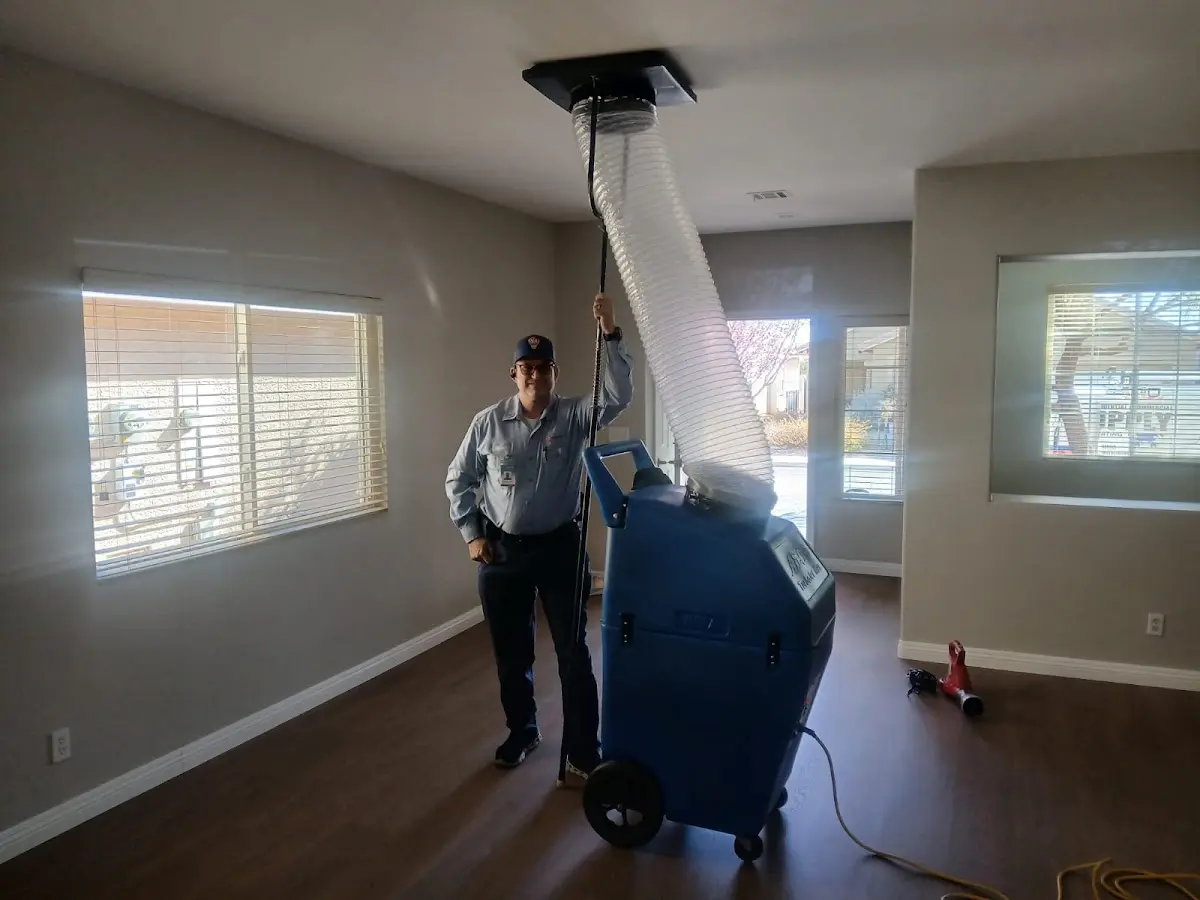 Professional Dryer Vent Cleaning work inside a Salton City home